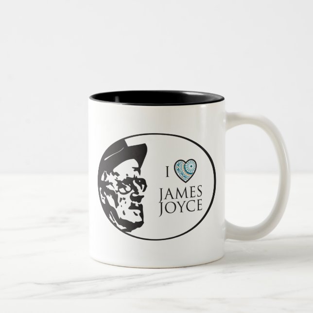 Taza Bicolor Amo a James Joyce (Derecha)