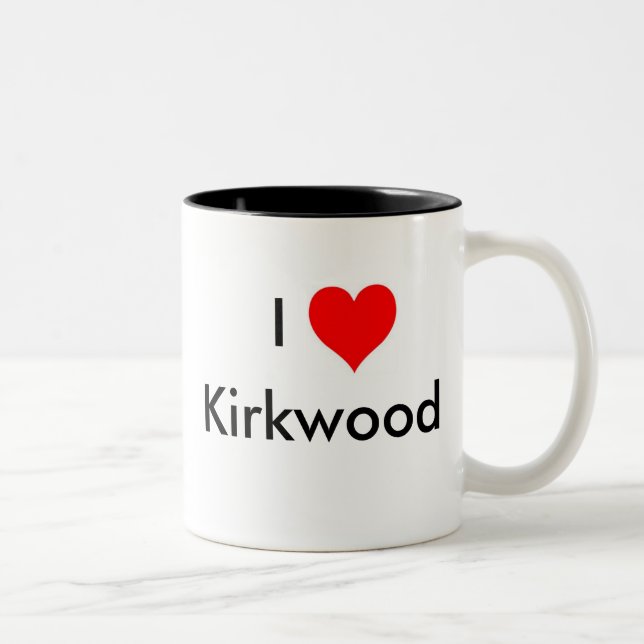 Taza Bicolor Amo a Kirkwood (Derecha)