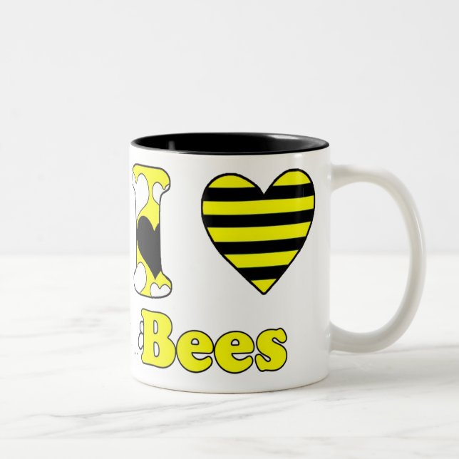 Taza Bicolor Amo a las abejas (Derecha)