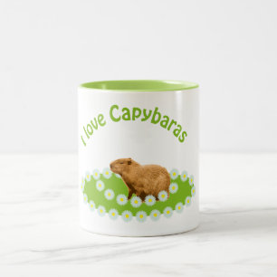 Taza Bicolor Amo a los carpinchos