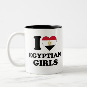 Taza Bicolor Amo a los Chicas egipcios
