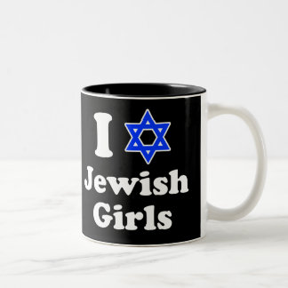 Taza Bicolor Amo a los Chicas judíos