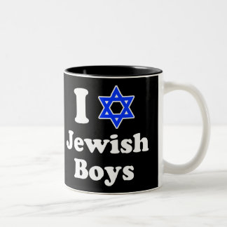 Taza Bicolor Amo a los chicos judíos