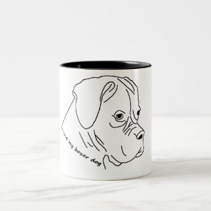Taza Bicolor amo a mi boxeador
