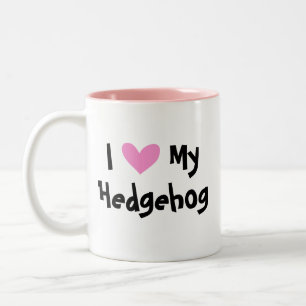 Taza Bicolor Amo a mi erizo