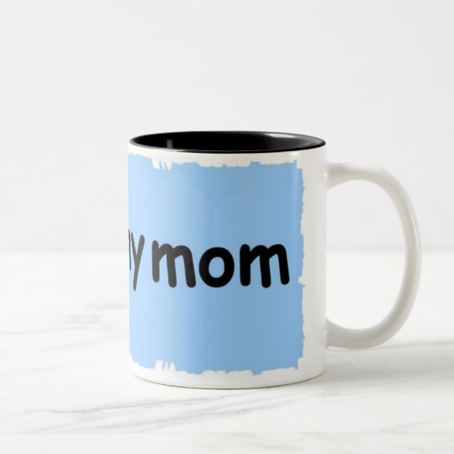 Taza Bicolor amo a mi mamá (Derecha)
