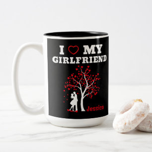 Taza Bicolor Amo a mi novia