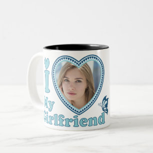Taza Bicolor Amo a mi novia