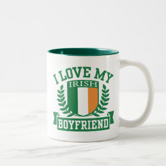 Taza Bicolor Amo a mi novio irlandés
