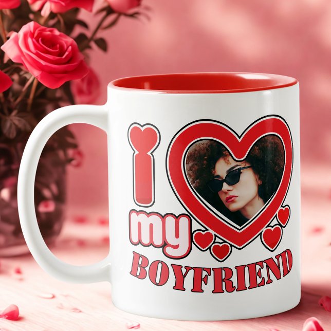 Taza Bicolor Amo A Mi Novio Personalizado (Subido por el creador)
