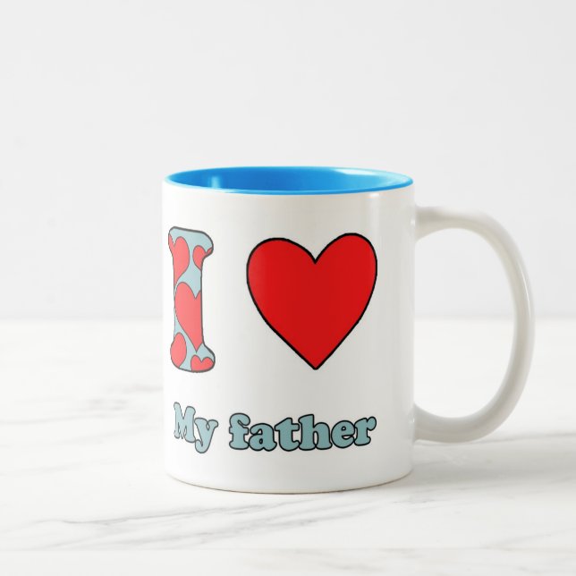 Taza Bicolor Amo a mi padre (Derecha)