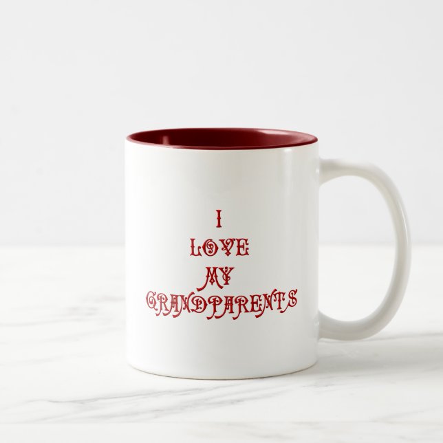 Taza Bicolor Amo a mis abuelos (Derecha)