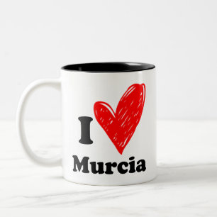 Taza Bicolor Amo a Murcia