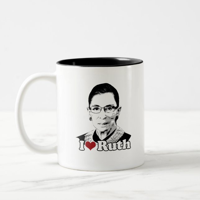 Taza Bicolor Amo a Ruth para siempre (Izquierda)