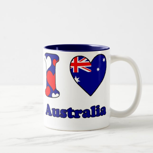 Taza Bicolor Amo Australia (Derecha)
