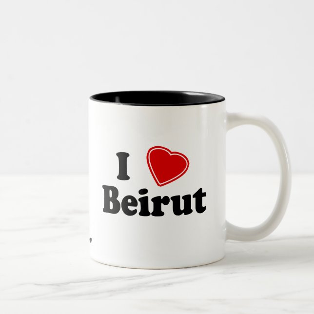Taza Bicolor Amo Beirut (Derecha)