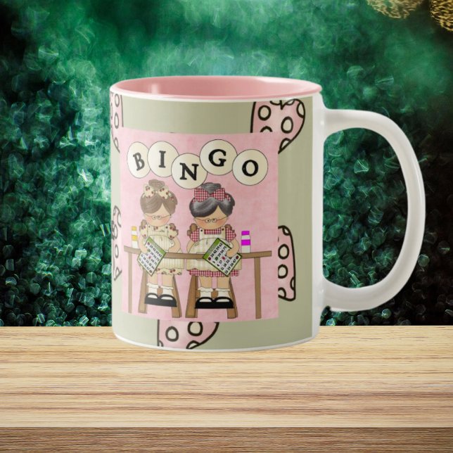 Taza Bicolor Amo Bingo (Subido por el creador)