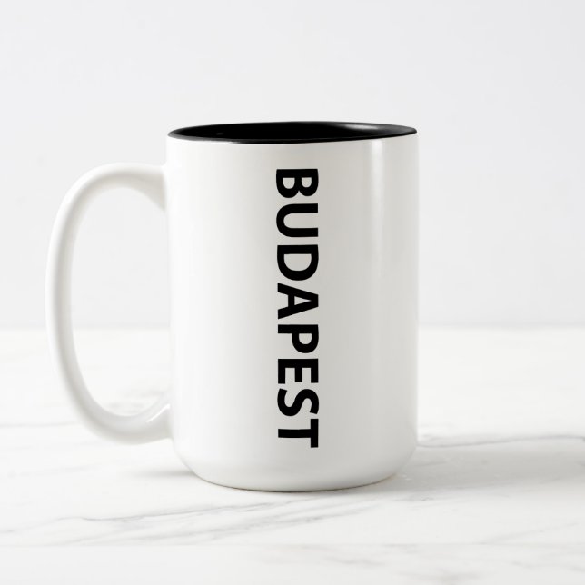 Taza Bicolor Amo Budapest (Izquierda)