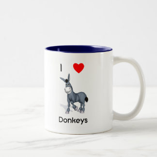 Taza Bicolor Amo burros