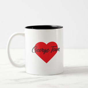 Taza Bicolor Amo Ciudad George - Islas Caimán