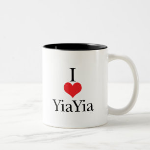 Taza Bicolor Amo (corazón) YiaYia