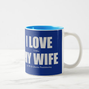 Taza Bicolor Amo cuando mi esposa nos dejó yo ir Paddleboarding