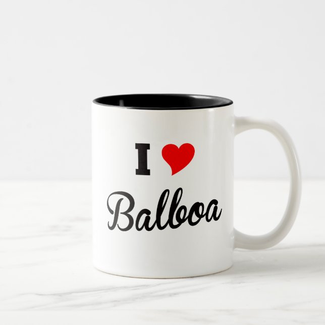 Taza Bicolor Amo el balboa polar (Derecha)