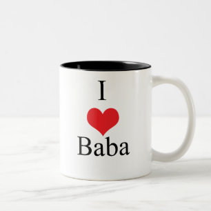 Taza Bicolor Amo el bizcocho borracho (del corazón)