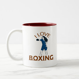 Taza Bicolor Amo el boxeo