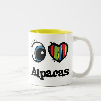 Taza Bicolor Amo (el corazón) a las Alacas