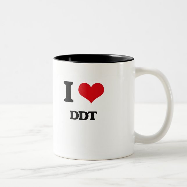 Taza Bicolor Amo el DDT (Derecha)