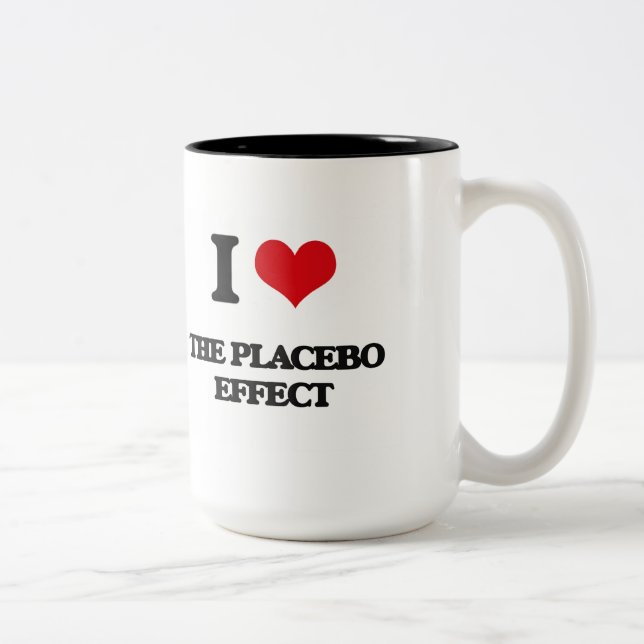 Taza Bicolor Amo el efecto del placebo (Derecha)