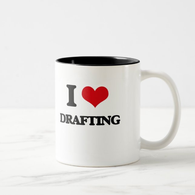 Taza Bicolor Amo el elaborar (Derecha)