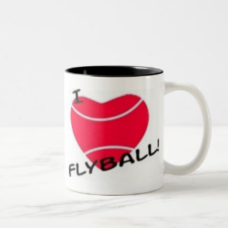 Taza Bicolor Amo el flyball