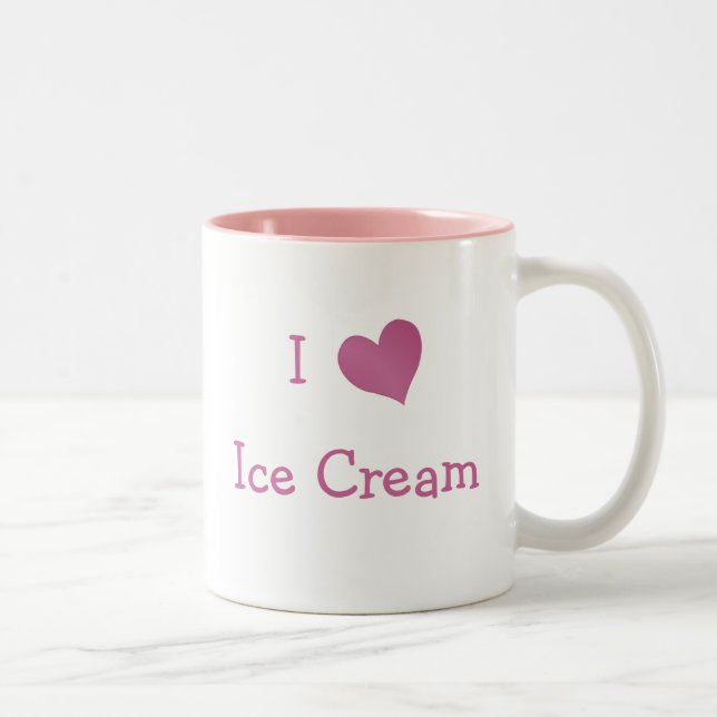 Taza Bicolor Amo El Helado (Derecha)