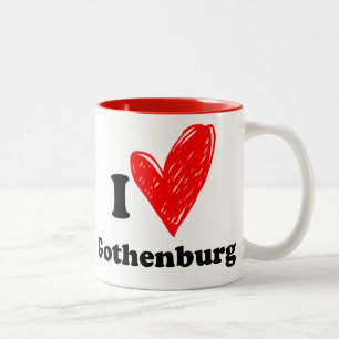Taza Bicolor Amo Gotemburgo