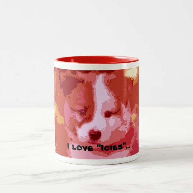 Taza Bicolor Amo "Icies"... (Centro)