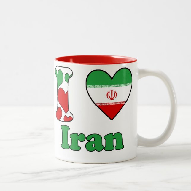 Taza Bicolor Amo Irán (Derecha)