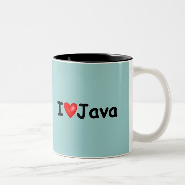 Taza Bicolor Amo Java (Derecha)