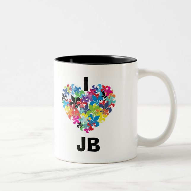Taza Bicolor Amo JB (Derecha)