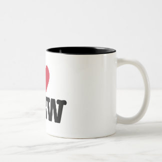 Taza Bicolor Amo Jew Mug