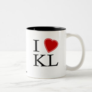 Taza Bicolor Amo Kuala Lumpur