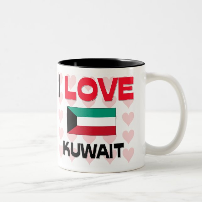 Taza Bicolor Amo Kuwait (Derecha)