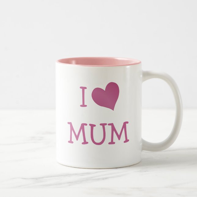 Taza Bicolor Amo la Mamá (Derecha)
