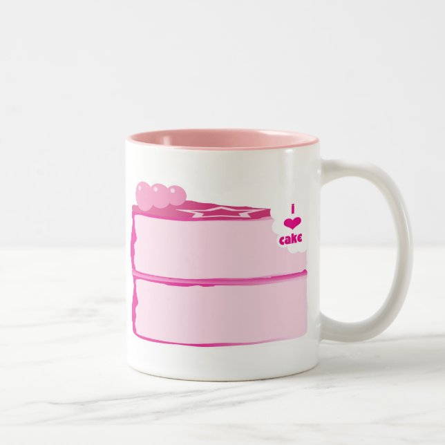 Taza Bicolor Amo la torta (Derecha)