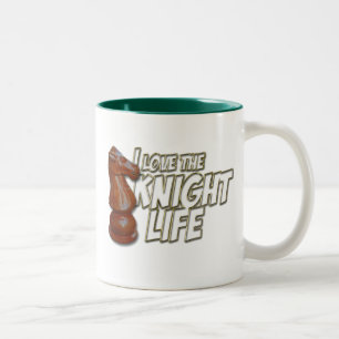Taza Bicolor Amo la vida de Kinght