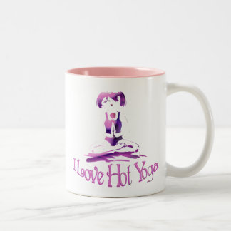 Taza Bicolor Amo la Yoga-Taza caliente