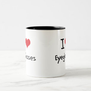 Taza Bicolor Amo las lentes