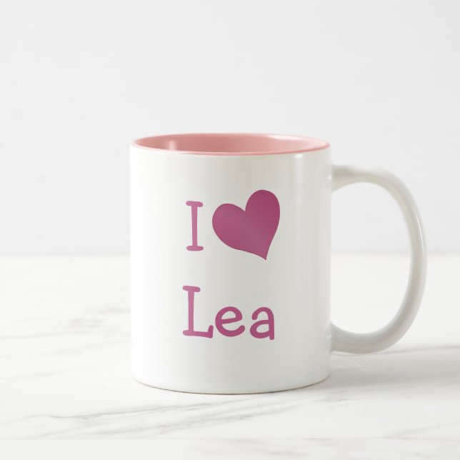 Taza Bicolor Amo Lea (Derecha)