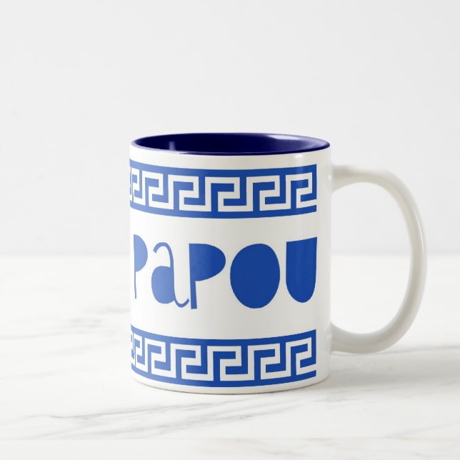 TAZA BICOLOR AMO LLAVE DE PAPOUGREEK (Derecha)